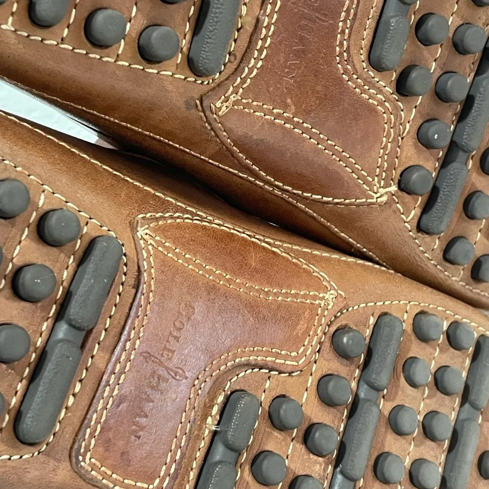 Cole Haan British Tan Leather Driving Loafers
